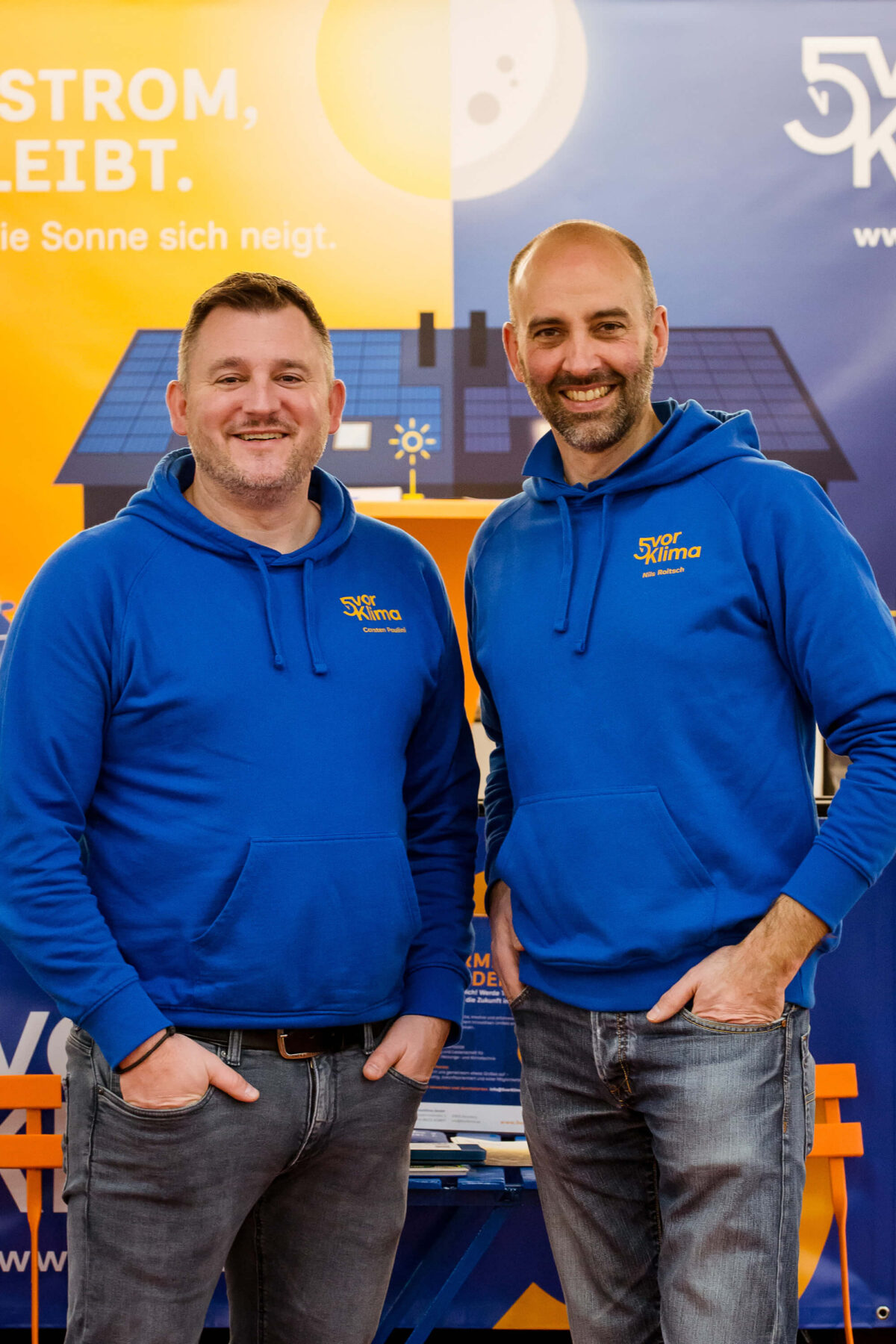 Carsten Paulini und Dr. Nils Roitsch, die Geschäftsführer von 5vorKlima